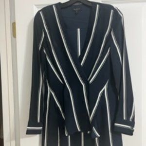 V Neck top with front slits and long back